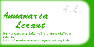 annamaria lerant business card